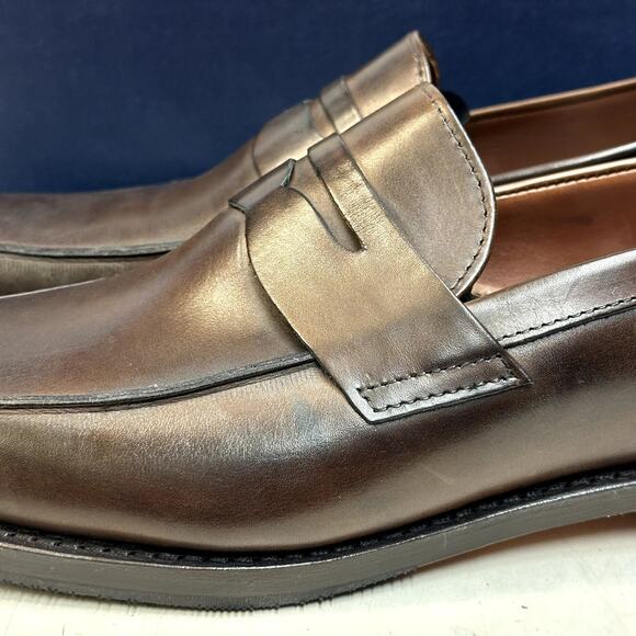 NIB Allen Edmonds x Brooks Brothers Presidio Penny Loafers Brown USA 10.5 D main image 12